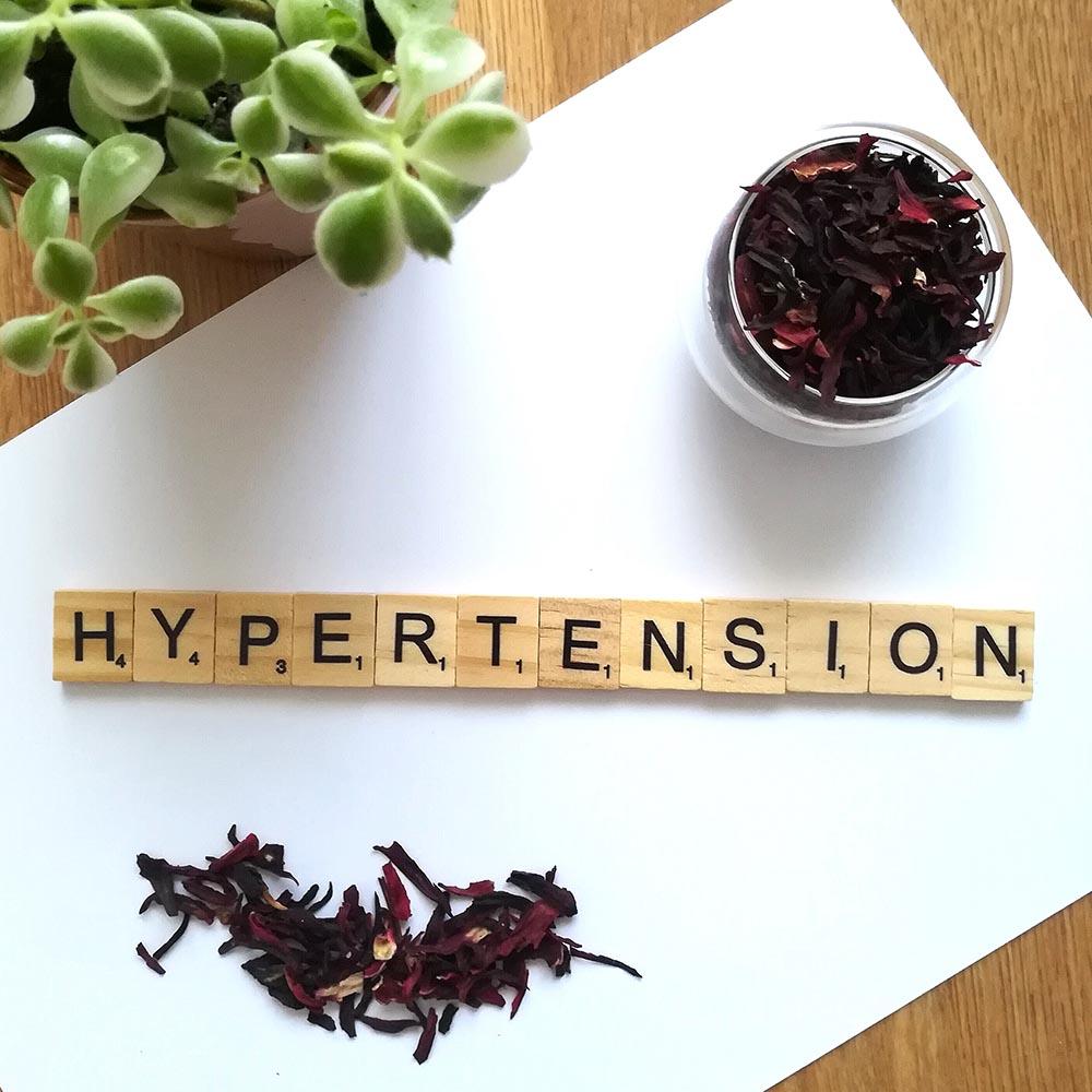 Tisane hibiscus hypertension